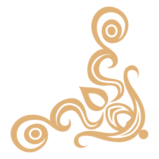 gold corner decoration